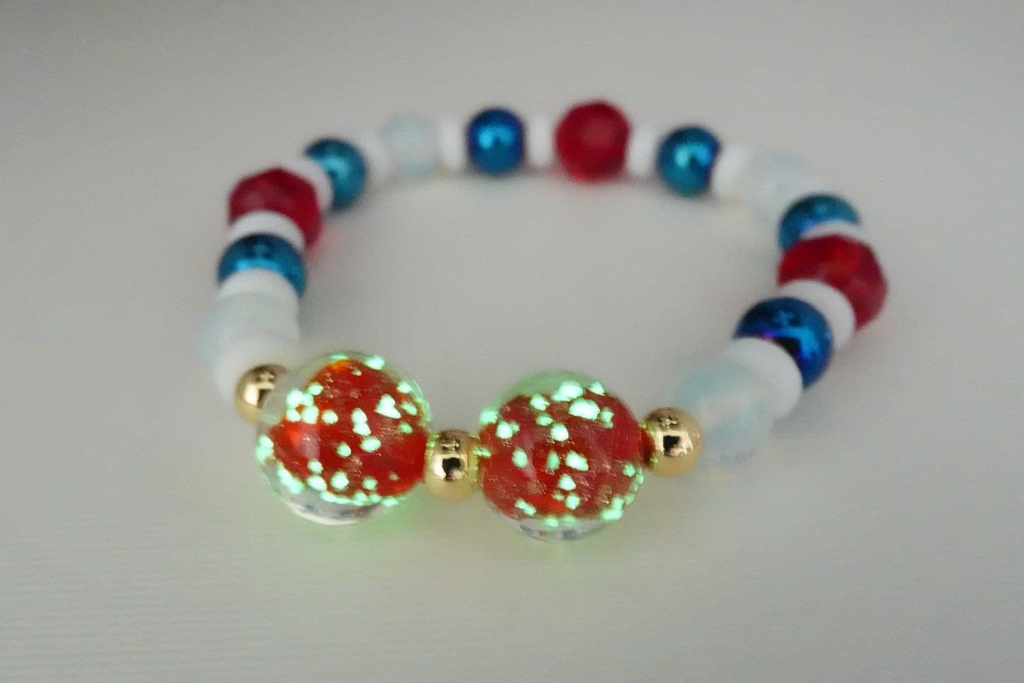 4th of July Firefly Bracelet RED